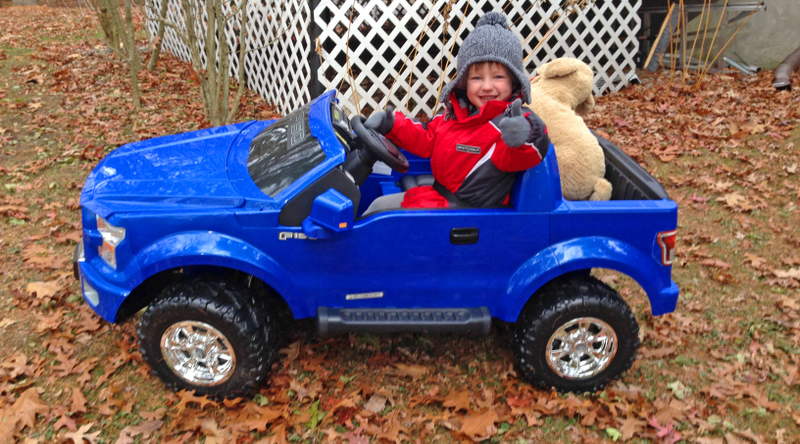 Illustration for article titled 2015 Ford F-150 Power Wheels: The Four-Year-Old Kid Review